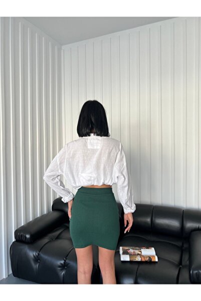 GOSSİP TEAM Fustă creion pentru femei cu talie înaltă deasupra genunchiului Y2K, din țesătură, DailyFashion