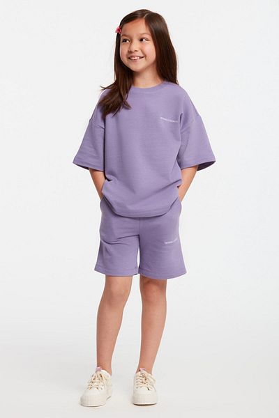 GRIMELANGE Dievčenská tepláková súprava Calı Crew Neck Purple