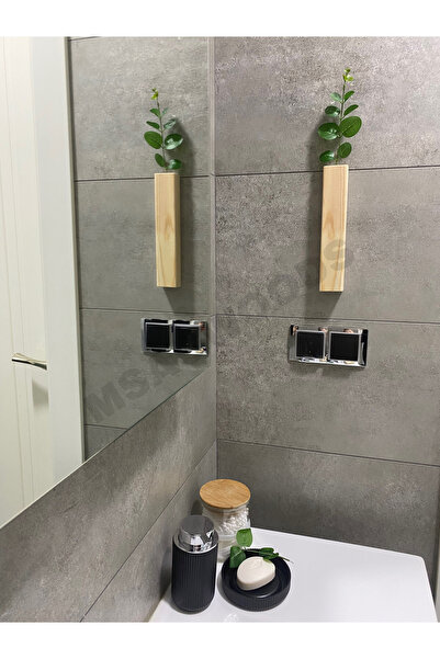 MSAĞWOODS TASARIM AHŞAP ÇİÇEKLİK BANYO MUTFAK KIŞ BAHÇESİ RUSTİK BOHEM YAPAY ...