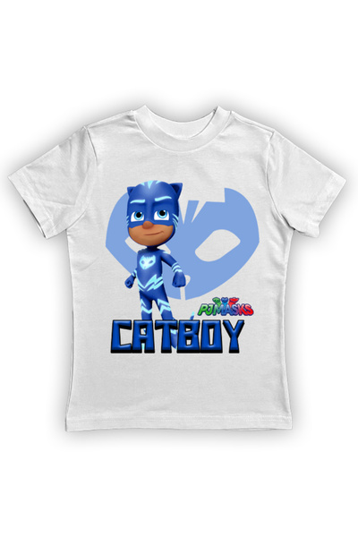 Pj Mask pj μάσκες εμπριμέ βαμβακερό χτενισμένο ύφασμα καλοκαιρινό παιδικό μπλ...