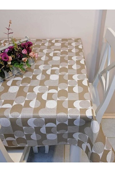 Başak Ev Tekstili Fiber PVC Oilcloth - Patterned Removable Tablecloth