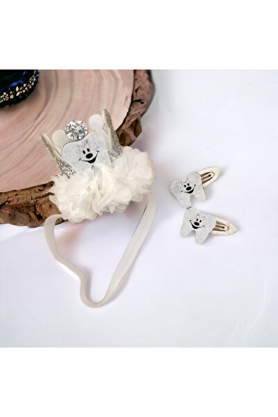 damlakidsmoda 1 yaş doğum günü tacı diş buğdayı toka seti banadana taci