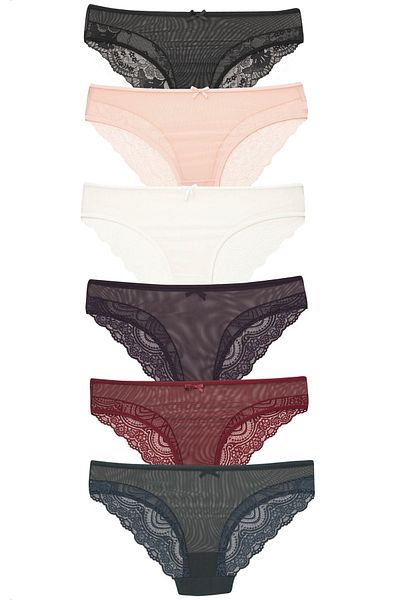 LÜXDRM 2012 - 10 Piese Moale, Dantela Spate, Chiloți Bikini - 6 Culori