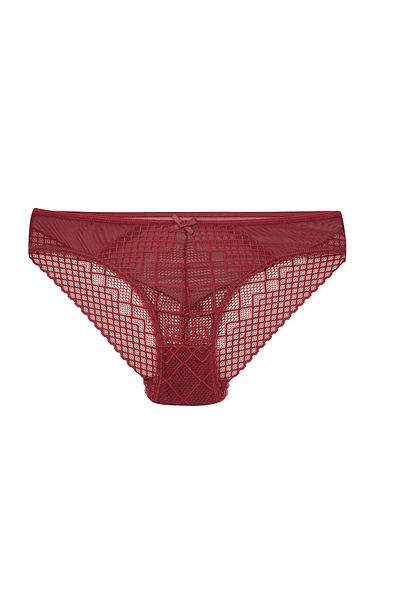 LÜXDRM 2013 - 5 bucăți moale, culoare visiniu, dantelă plină, chiloți eleganti de bikini - cu 5 opțiuni de culoare