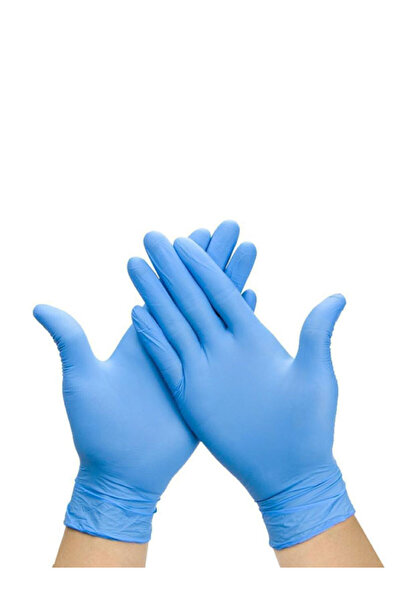 Proses İş Güvenlik A Plus Nitril Pudrasız Mavi Eldiven 100'lü Paket - XS Beden