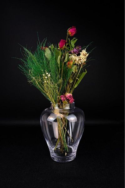 Digithome 21 cm Decorative Shah Glass Vase - Vz.Sah.002 C1-1-288