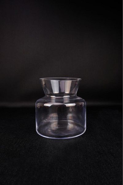 Digithome 18 cm Decorative Glass Vase - Vz.Elz.001 C1-1-288