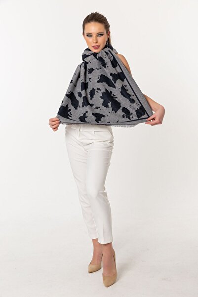 CASHMERE AND SİLK MAWLANA Şal imprimat din caşmir modal