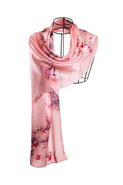 CASHMERE AND SİLK MAWLANA Şal 100% mătase (53X170)