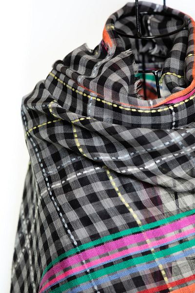 CASHMERE AND SİLK MAWLANA Wool Modal Cashmere Shawl (2313)