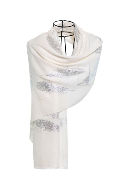 CASHMERE AND SİLK MAWLANA 85% Κασμίρ 15% Μεταξωτό Πέτρινο (ΦΥΛΛΟ) Σάλι