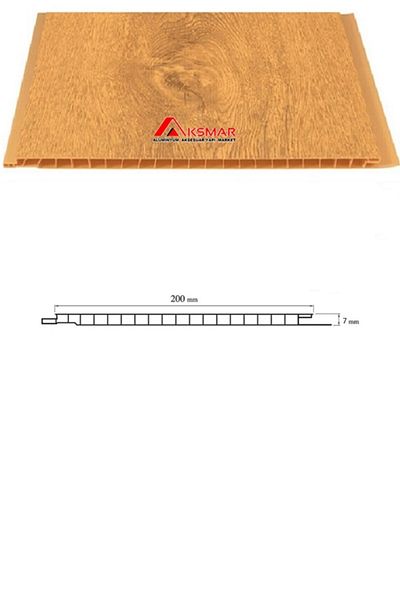 AKSMAR Plastic Hanging Ceiling Lamp Light Oak (12 pieces 2 m Long)