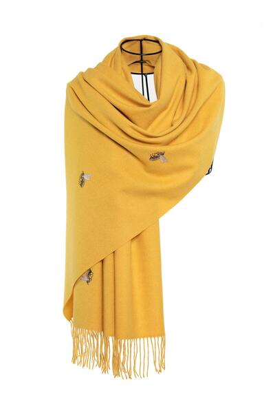 CASHMERE AND SİLK MAWLANA Modal Kaşmir Nakışlı (ARILI) Şal