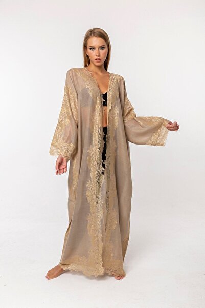 CASHMERE AND SİLK MAWLANA Lourx Γαλλική Δαντέλα Abaya