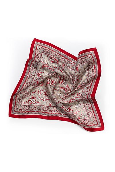 CASHMERE AND SİLK MAWLANA 100% Silk Scarf (50*50)