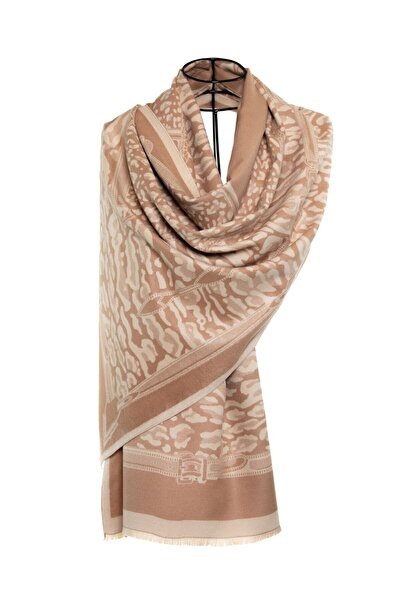 CASHMERE AND SİLK MAWLANA Şal cu imprimeu modal de caşmir (LEMN).