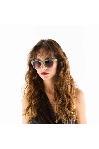Okkia Giovanni Black Lens Unisex Sunglasses Green & Black