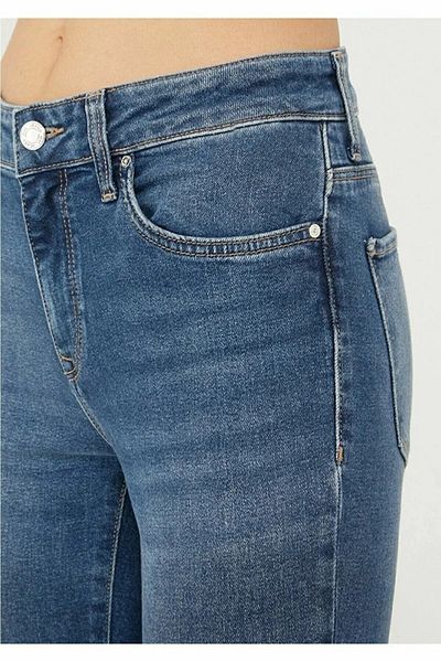 Livik Blugi skinny în lycra cu talie înaltă elastici pentru femei Magnus