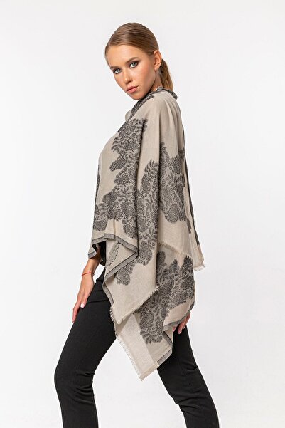 CASHMERE AND SİLK MAWLANA 100% модальний шарф з принтом