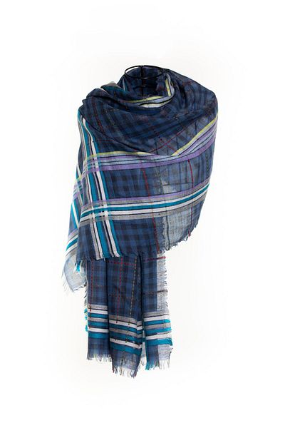 CASHMERE AND SİLK MAWLANA Wool Modal Cashmere Shawl (2313)