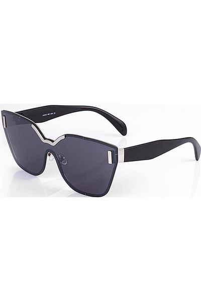 Angel Eyes Geometric Frame Black Glass Snowboard/Ski Glasses with UV400 Protection