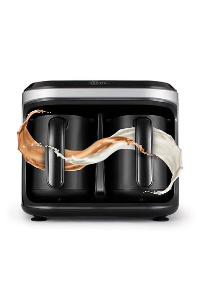Karaca Gray Hatir Hüps Duet - Both Milk and Classic Turkish Coffee Machine