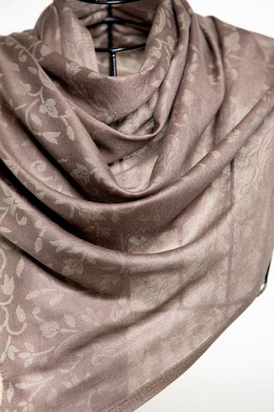 CASHMERE AND SİLK MAWLANA Basli Jacquard Shawl