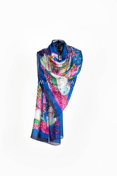 MAWLANA CASHMERE & SILK Şal 100% Mătase 180*110