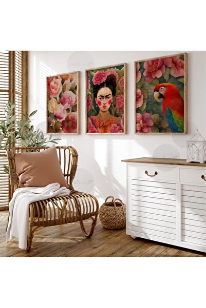 woodhomeworks Ahşap 3'lü Çerçeveli Dekoratif Tablo qmrc