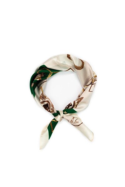 CASHMERE AND SİLK MAWLANA 100% Silk Scarf (50*50)