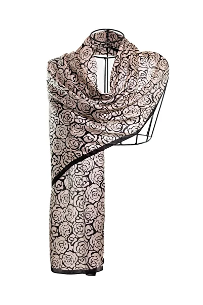 CASHMERE AND SİLK MAWLANA 53x170 Silk Shawl - 100% Silk