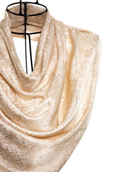 CASHMERE AND SİLK MAWLANA Goblen Ipek Şal