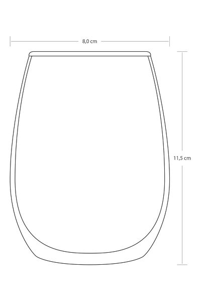 Paşabahçe Amber 6-Piece Wine Glass 440cc