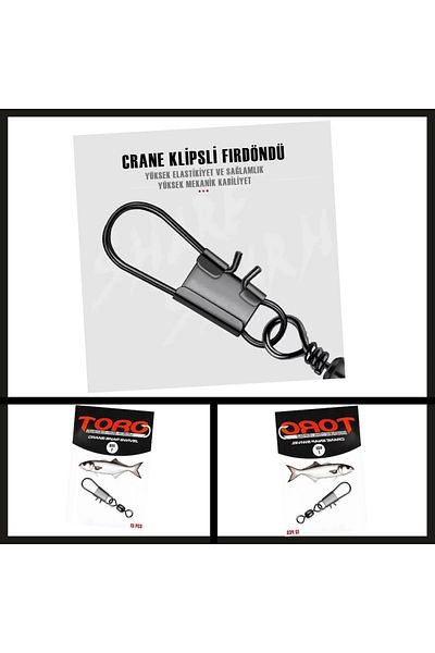 Uygunayakala Suitable-Catch 12 Pieces No: 6 (sw145) Protackle Crane Clip Swivel-RDN.040