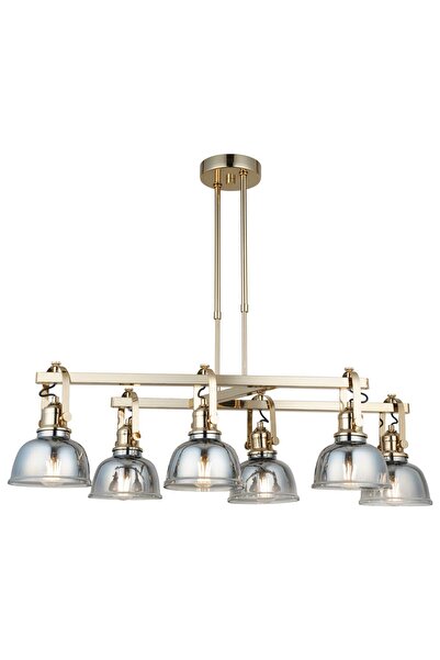 LUCEA Lumo 6 Lı Altın Sıralı Avize 6xe27