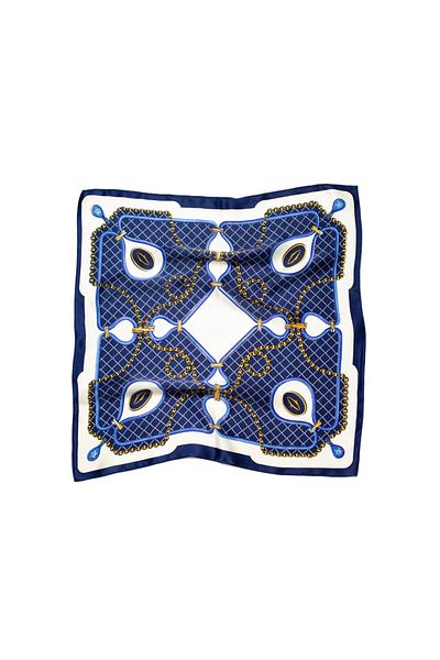 CASHMERE AND SİLK MAWLANA 100% Silk Scarf (50*50)