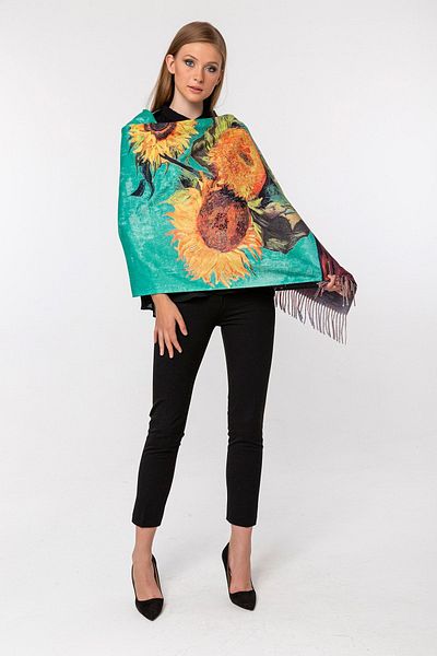 CASHMERE AND SİLK MAWLANA Şal de caşmir modal