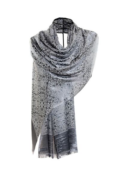CASHMERE AND SİLK MAWLANA Silk Tapestry Shawl