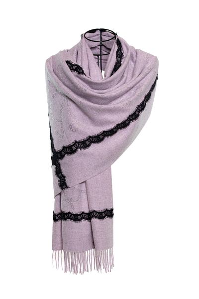 CASHMERE AND SİLK MAWLANA Dantela modală din cașmir și șal de piatră