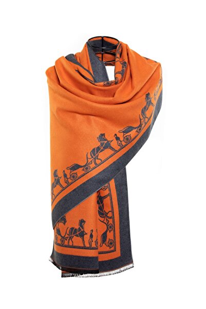 CASHMERE AND SİLK MAWLANA 85% шовк і 15% кашемір, шарф з принтом