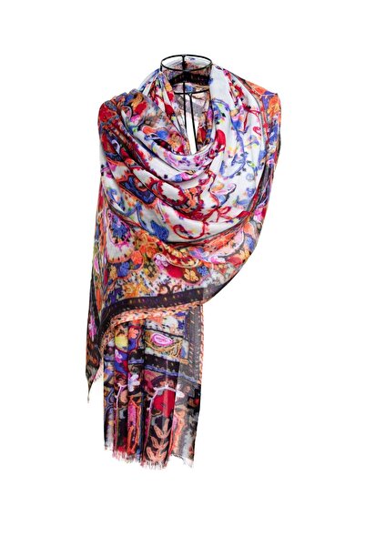 CASHMERE AND SİLK MAWLANA Şal imprimat 100% modal