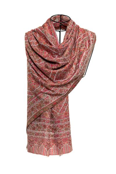 CASHMERE AND SİLK MAWLANA Cashmere Silk Poodle Shawl