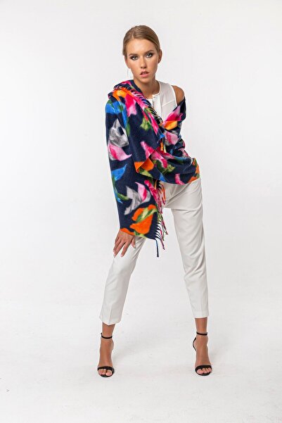 CASHMERE AND SİLK MAWLANA Şal imprimat din caşmir modal