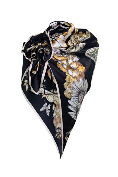 CASHMERE AND SİLK MAWLANA Şal 100% mătase (90X90)