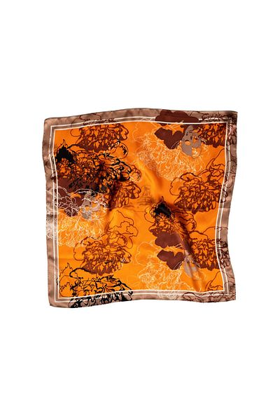 CASHMERE AND SİLK MAWLANA 100% Silk Scarf (50*50)
