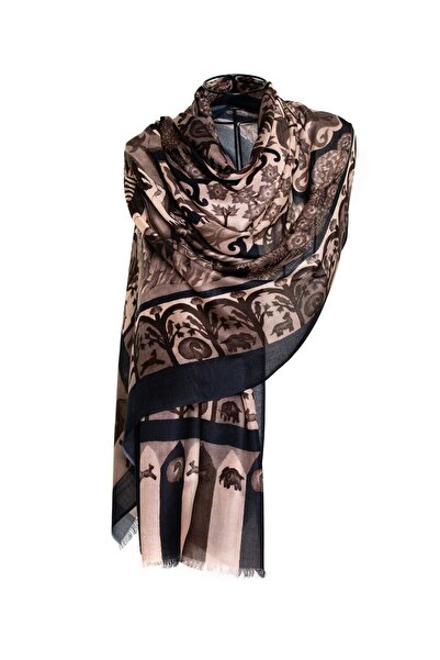 CASHMERE AND SİLK MAWLANA Şal imprimat 100% modal