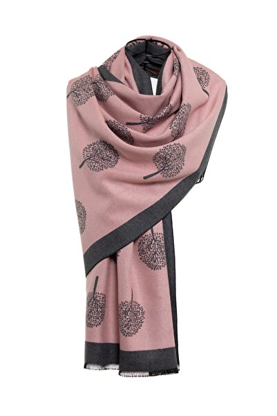 CASHMERE AND SİLK MAWLANA Şal cu imprimeu modal de caşmir (LEMN).
