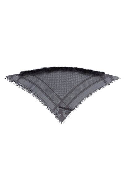 CASHMERE AND SİLK MAWLANA 85% cașmir 15% mătase blană șal