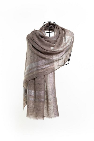 CASHMERE AND SİLK MAWLANA Cashmere Silk Glitter Shawl