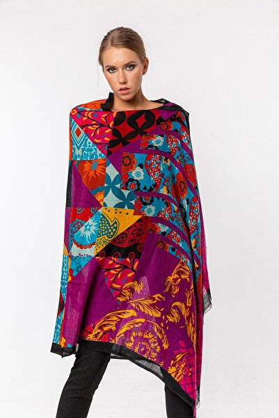 CASHMERE AND SİLK MAWLANA Şal imprimat 85% caşmir 15% mătase